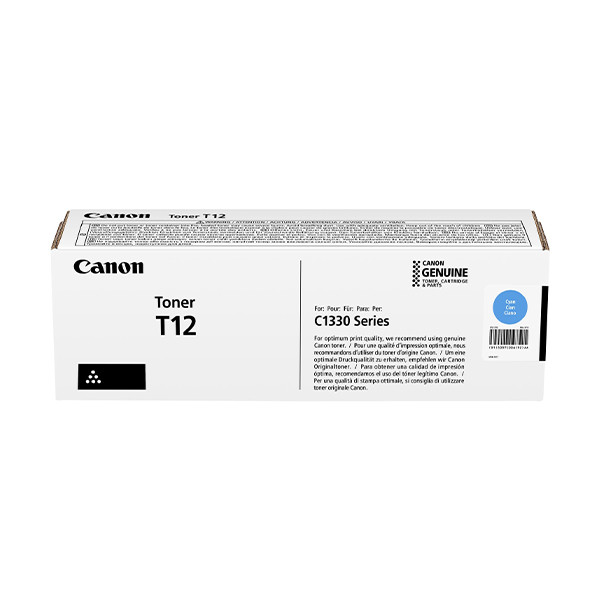 CANON T12 Cyan - Toner laser original Canon référence T12 Cyan type 5097C006 Capacité 5300 pages couleur cyan CANON T12 Cyan